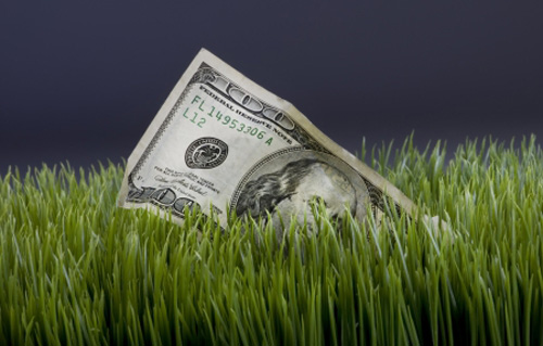 You can imagine the great feeling a person would have if the found $100 bill in the grass.