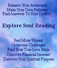 Enhance your Law Of Attraction vibration with a personalized soul reading.