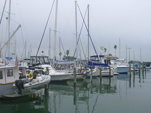 Another foggy day at the marina. Day 17 Of The Law Of Attraction. Leave 1 Dollar.