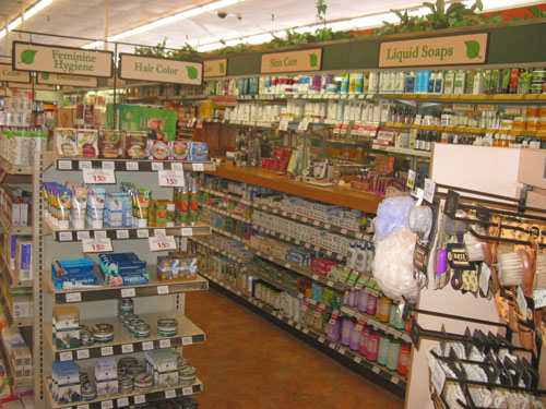 Inside the health food store. A great place to leave 1 dollar.