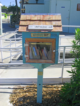 I chose to leave one dollar in the small lending library box in Gulfport.