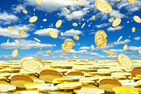 It is unrealistic to expect gold coins to fall from the sky when seeking increase through the Law Of Attraction.